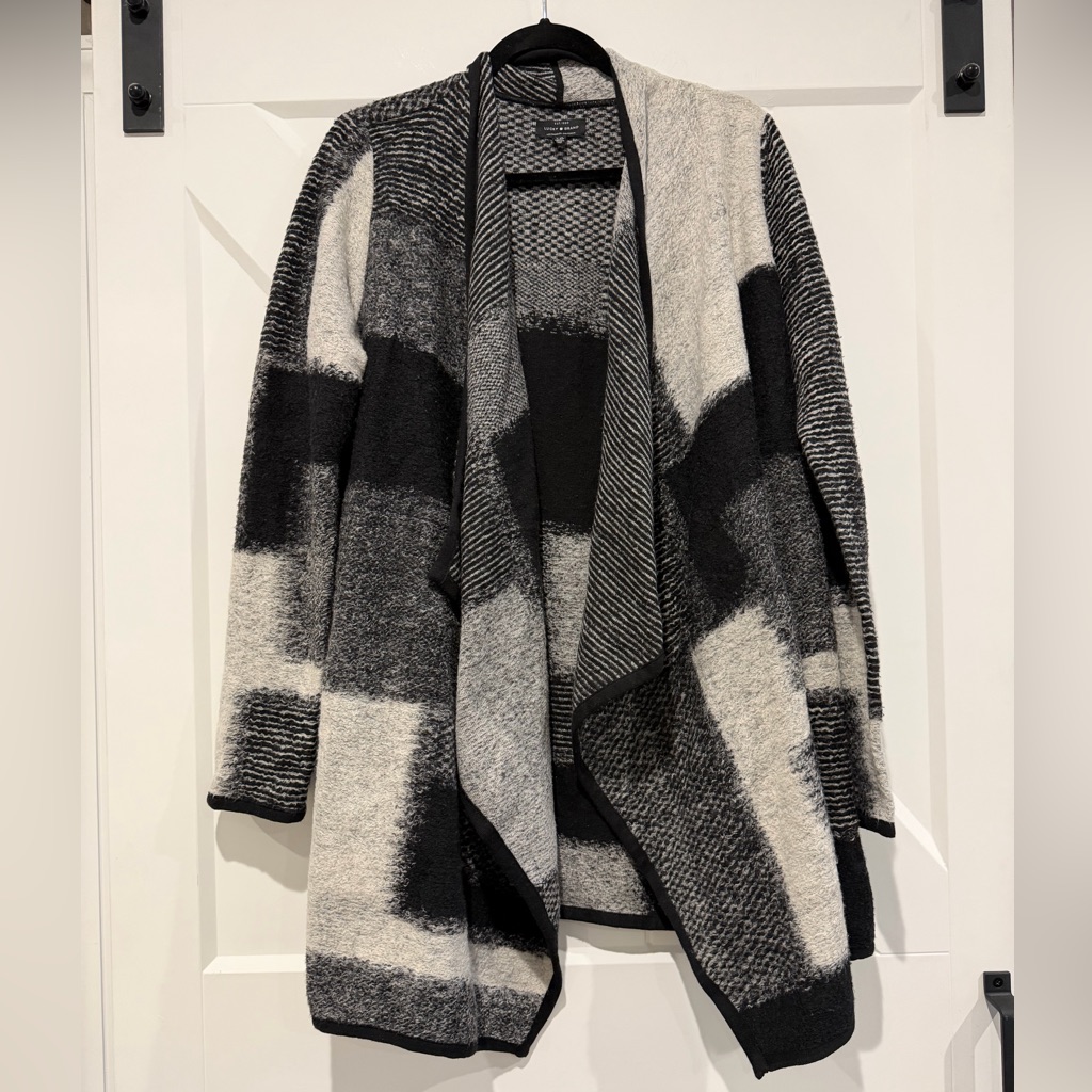 Lucky Brand Black And Gray Women's Sweater